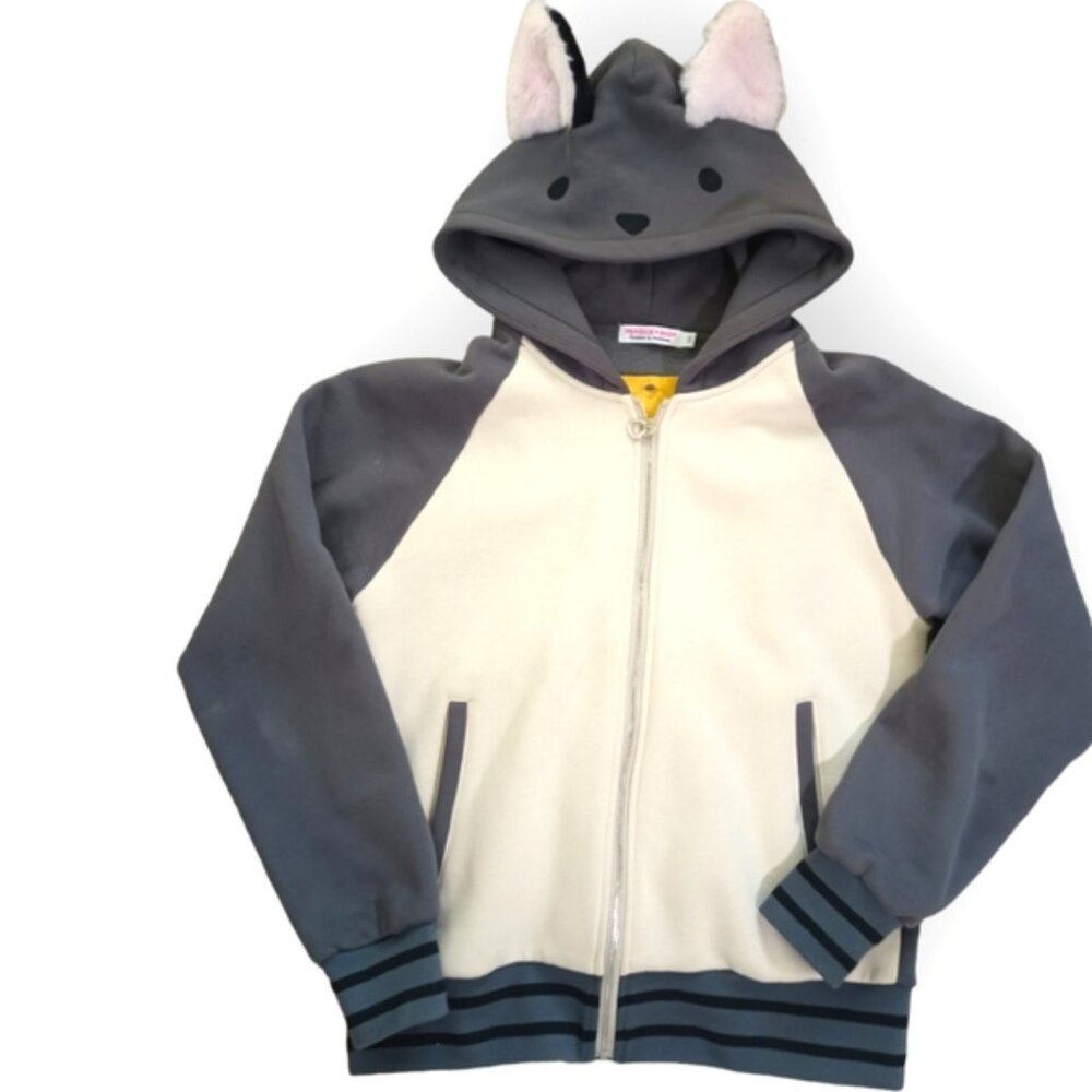 Studio Ghibli Style Hoodie with ears and  removable back panel medium